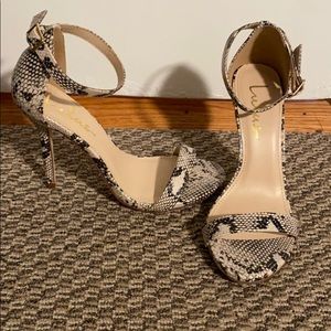 Snake skin heels